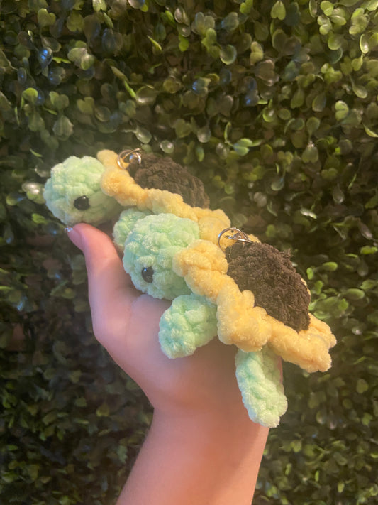 Sunflower Turtle Llavero